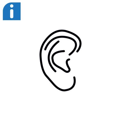 Human Ear Icon — Stock Vector © Mrwebicon 104396138