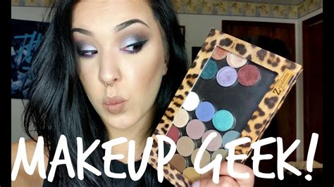 Makeup Geek Eyeshadows Review Tutorial Lavender Smokey Eye Youtube