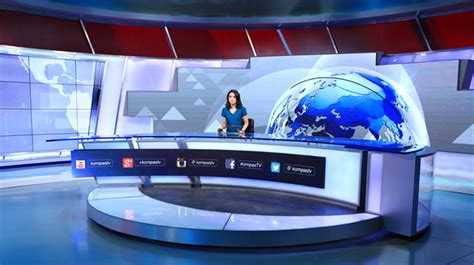 Kompas Tv Set Design News Sets Broadcast Design International Inc
