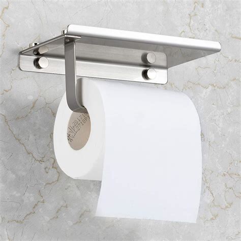 Total size without paper (width x depth x height): NEW STAINLESS STEEL TOILET PAPER HOLDER WITH PHONE SHELF ...