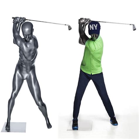 Male Abstract Golfer Mannequin Mm Golf01 Mannequin Mall