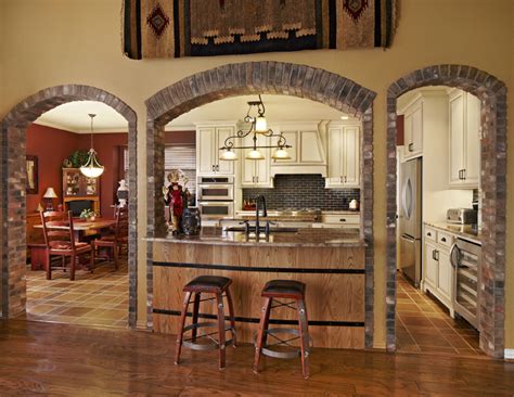 Accessorizing the upper cabinets is fun! 20 Gorgeous Kitchen Designs with Tuscan Decor