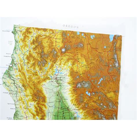 Hubbard Scientific Raised Relief Map California State Hubbard