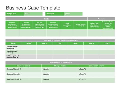 Like most other things in an agile environment, it is subject to change as we learn during the development. Project Business Case Template Excel