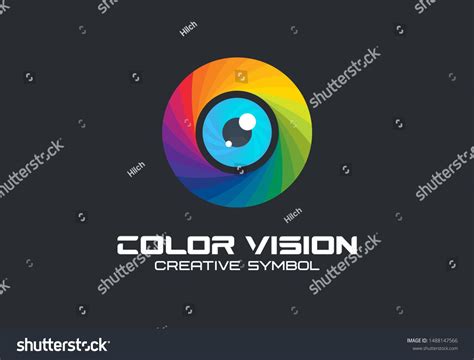 Color Vision Camera Eye Creative Symbol Concept Digital Technology