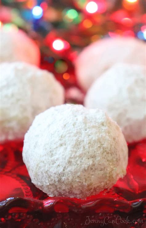 Christmas Pecan Balls Easy Snowball Cookies Jenny Can Cook Jenny