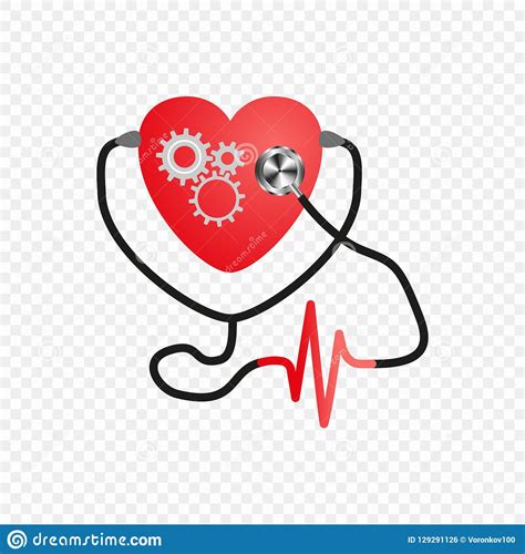 World Heart Day Stethoscope Of The Heart Gear Mechanism