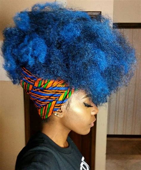 Pin By Soljurni On Color Palette Blue Natural Hair Hair Styles