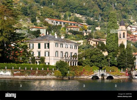 George Clooney S Villa Comer See Italien Stockfotografie Alamy