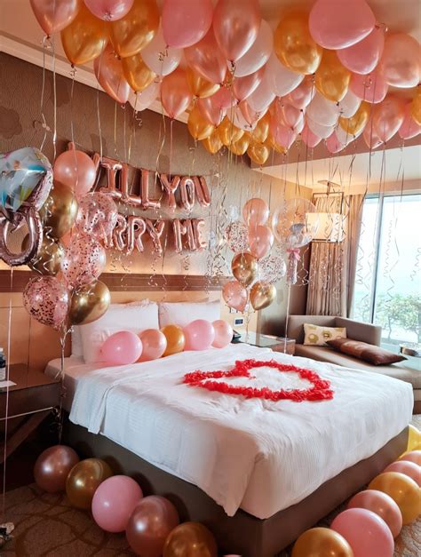 Setup Hotel Room Proposal Balloon Package A Mr Party