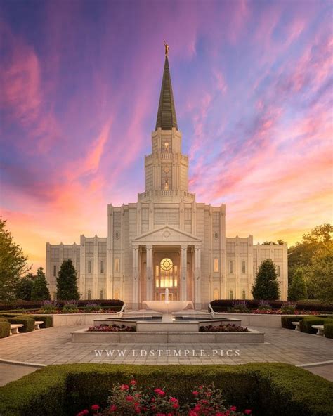 houston temple sunset a stunning sunset seen from the beautiful grounds of the houston texas