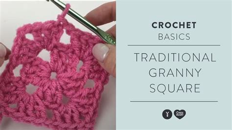How To Crochet A Traditional Granny Square Beginner Crochet Tutorial Youtube