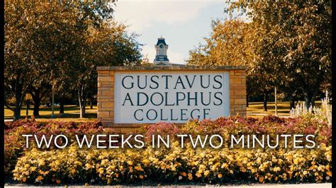 Two Weeks At Gustavus Adolphus College In Two Minutes Youtube