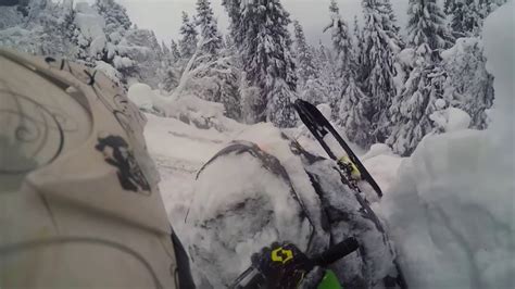 Deep Powder Snowmobiling Part 2 Youtube