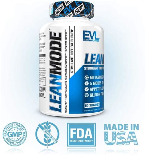 Evlution Nutrition Lean Mode 150 Capsules Stimulant Free Weight Loss