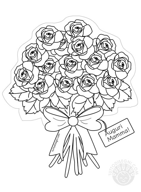 In questa istruzione vi mostriamo come disegnare un bouquet di fiori solamente a matita. Bouquet di rose da colorare Festa della Mamma ...