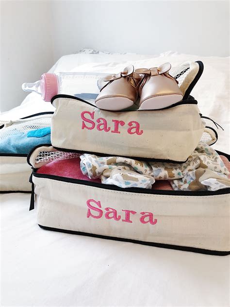 Packing Cubes With Monogram Bag All Bag Organization Custom Bags