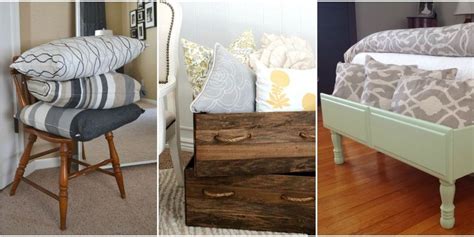 Bedroom storage by ashley homestore. Bedroom Throw Pillow Storage Ideas - How to Organize Your ...
