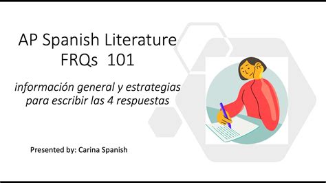 Ap Spanish Literature Frqs 101 Información General Y Estrategias Para