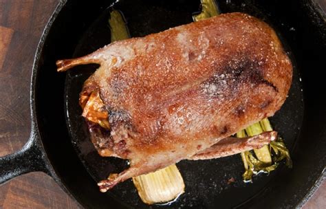 One mallard will serve two people comfortably; Slow Roasted Duck