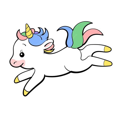 Premium Vector Cute Unicorn Vector Sticker Design Pony Cartoon