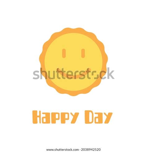 Happy Day Card Cartoon Sun Flat Stock Vector Royalty Free 2038942520