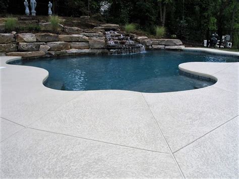 The Cool Deck Overlay On This Concrete Pool Deck Made It More Appealing Durable And Slip