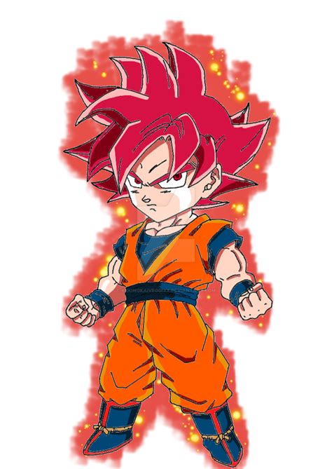 Dbz Goku Chibi Ssjg Fullcolor By Xxkingkaiveggixx On Deviantart