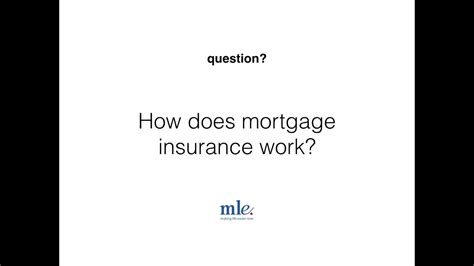 How Does Mortgage Insurance Work Youtube