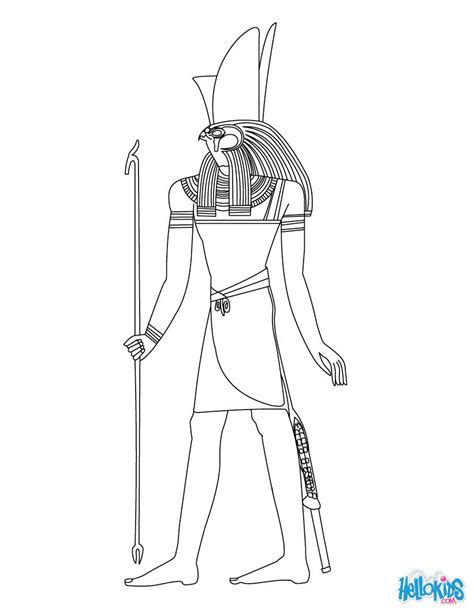 Egyptian Gods Coloring Pages Printable