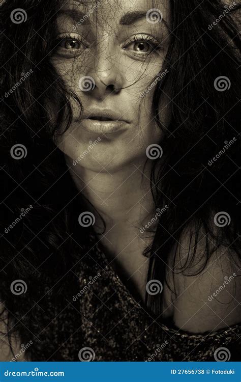 Emotion Expression Dark Girl Face Royalty Free Stock Photos Image