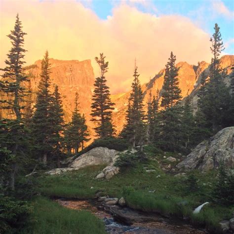 A Beautiful Morning Near Dream Lake In Rocky Mountain National Park