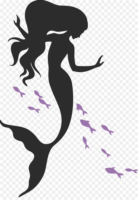 Free Cute Mermaid Silhouette Download Free Cute Mermaid Silhouette Png