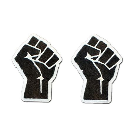 Blm Black Power Fist Symbol Embroidered Iron Or Sew On Patch Etsy