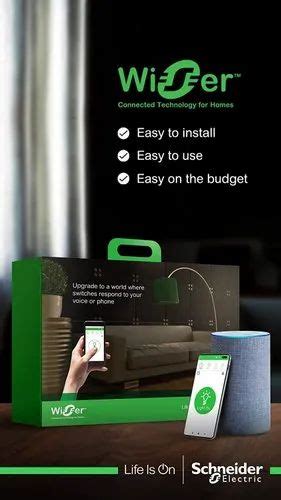 Wireless Schneider Electric Wiser Homes Prime 1 Bhk Smart Home Package