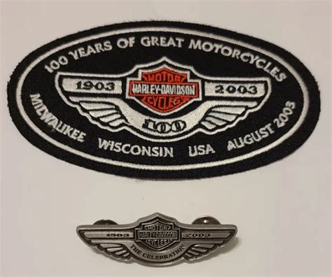 Vintage Harley Davidson Wings 100th Year Limited Edition Celebration
