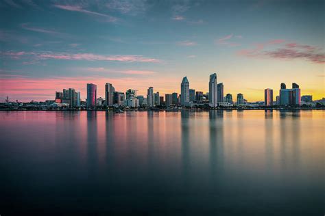 San Diego Skyline At Dawn Photograph By James Udall Fine Art America
