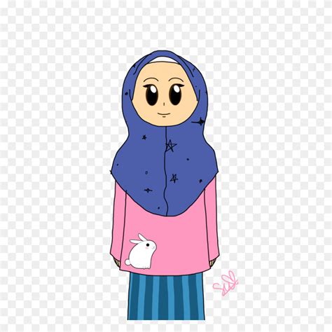Arab Women Wearing Hijab Royalty Free Vector Clip Art Illustration