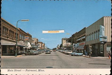 Main Street Fairmont Mn Postcard