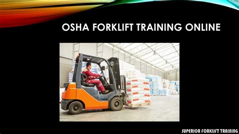 Ppt Introducing Online Forklift Training California Powerpoint