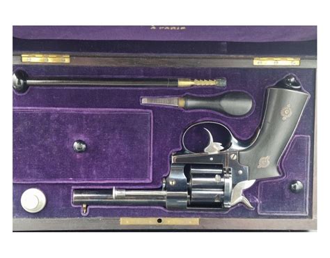 Coffret Revolver Officier Lefaucheux Modele 1870 Calibre 11mm Mas 1