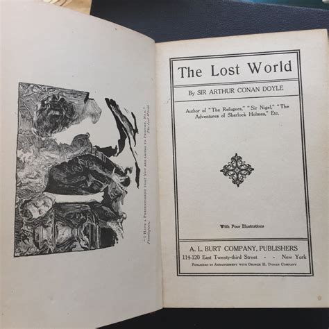 1 EDITION LOST WORLD Arthur Conan Doyle - Etsy