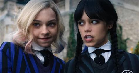 emma myers and jenna ortega as enid and wednesday r pickoneceleb