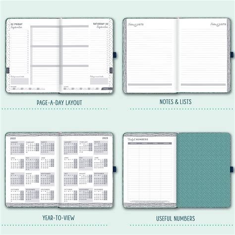 Boxclever Press Perfect Year 2022 Diary A5 Page A Day A5 Diary Daily Planner 2022 Runs Jan