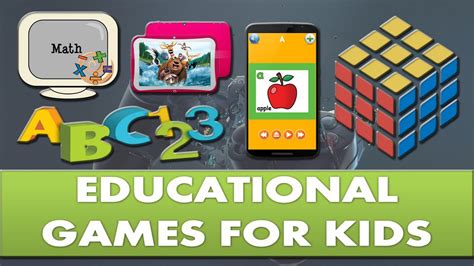 5 Best Educational Games For Kids Youtube