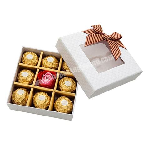 Custom Cardboard Paper Packaging Sweet Chocolate Candy T Box With