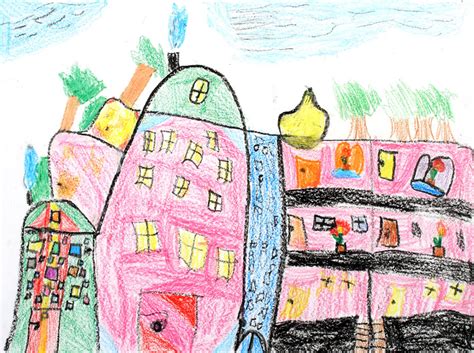See more ideas about friedensreich hundertwasser, hundertwasser, hundertwasser art. Wiener Haus: Wiener Haus von Laura (9) - Wachsmalerei ...