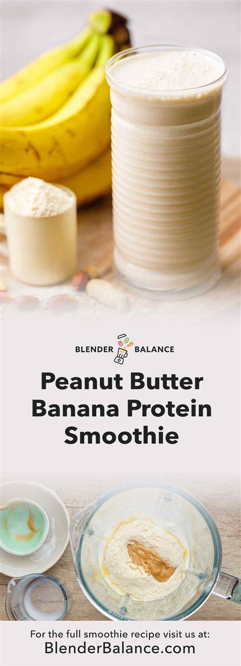 Peanut Butter Banana Protein Smoothie Recipe Perfect For A Snack Or