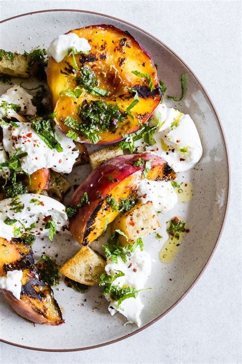 This Grilled Peach Burrata Salad Is Packed Full Of Summer Flavor And