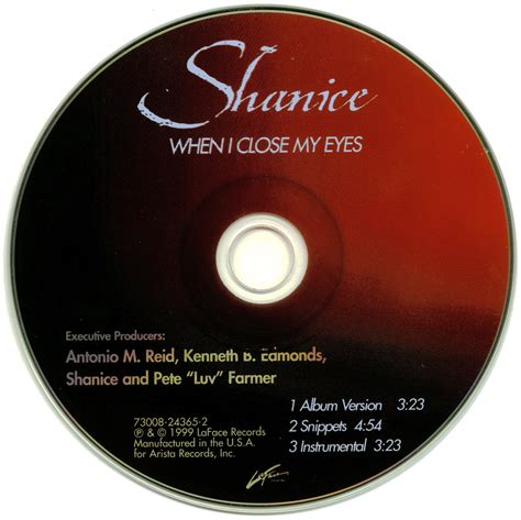 Promo Import Retail Cd Singles And Albums Shanice When I Close My